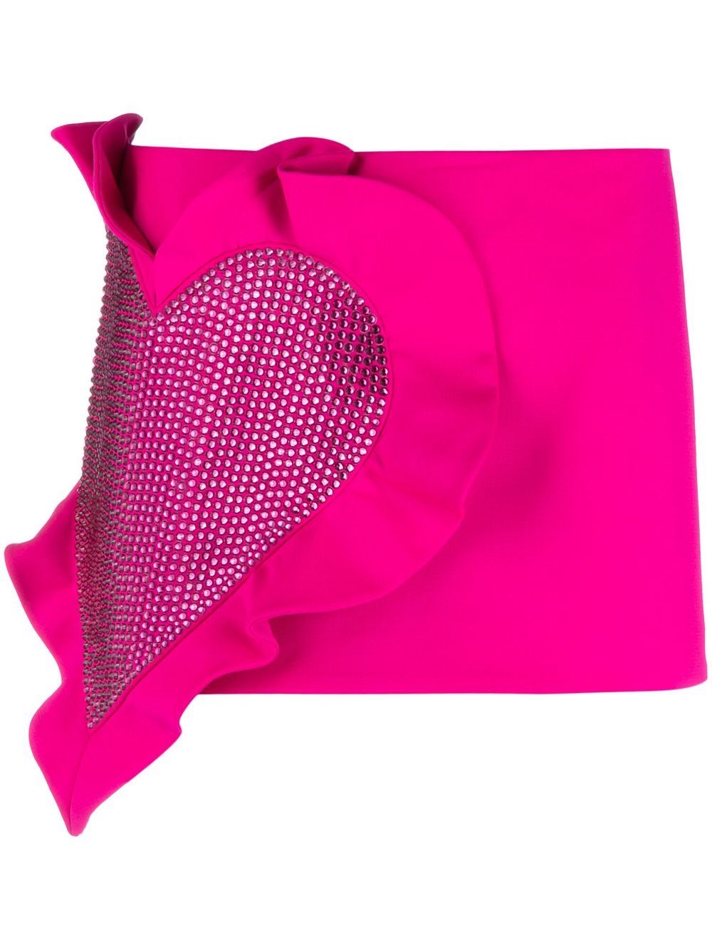 Heart ruffle mini skirt - Pink