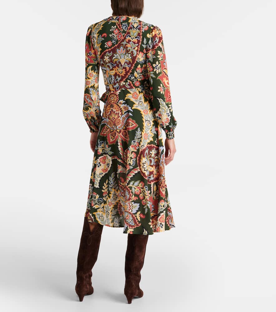 Printed wrap dress