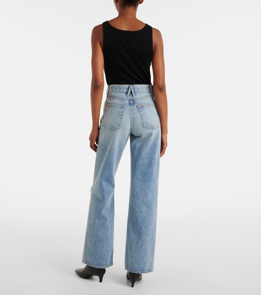 Grace mid-rise wide-leg jeans