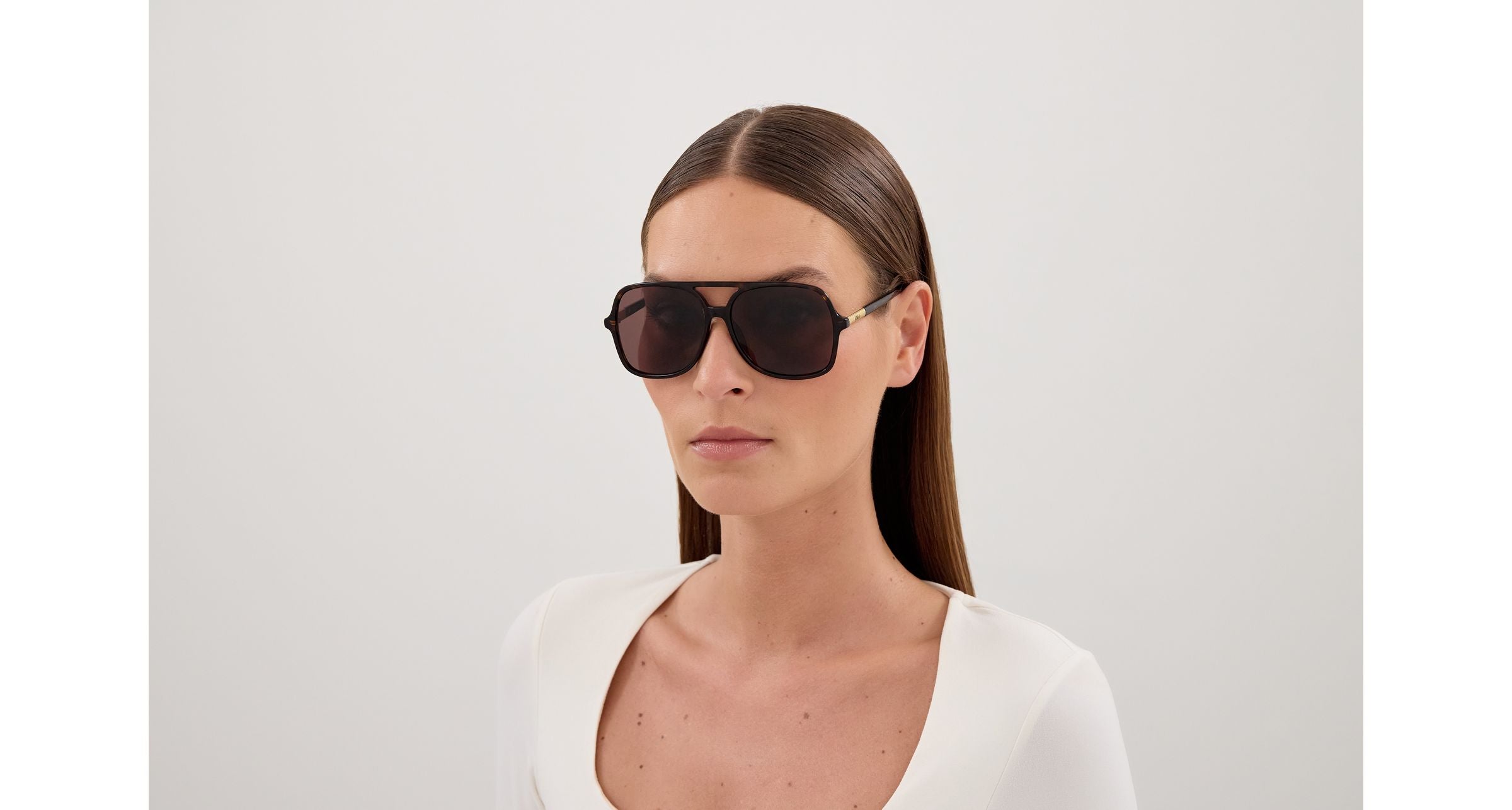 Chloé Woman Chloé CH0364S 002 Sunglasses Acetate Havana Brown Pilot
