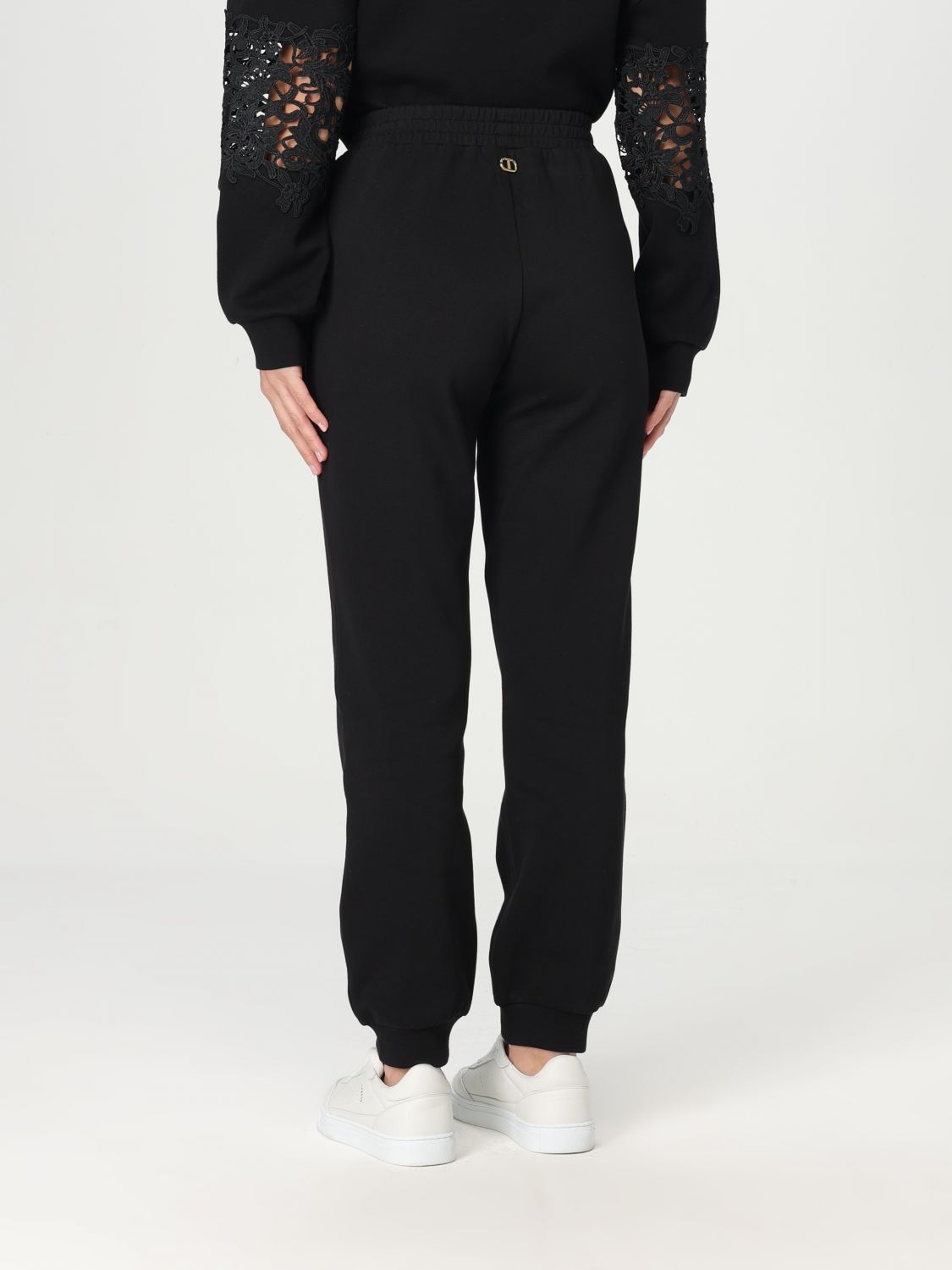 Brushed track pants - Black