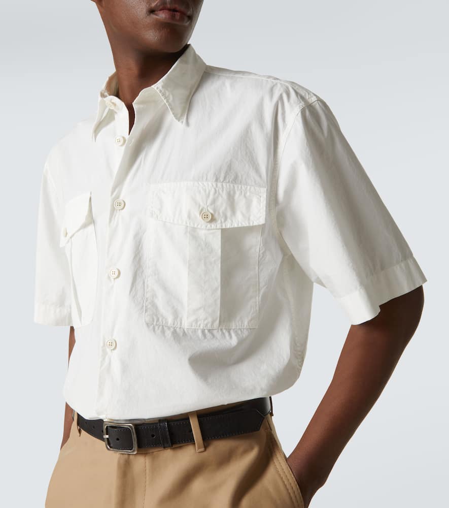 Cotton canvas shirt
