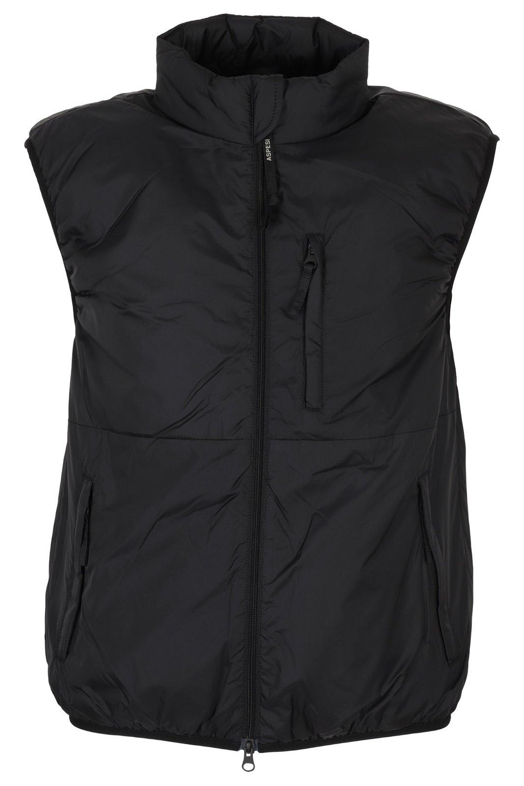 High-neck Zip-up Gilet