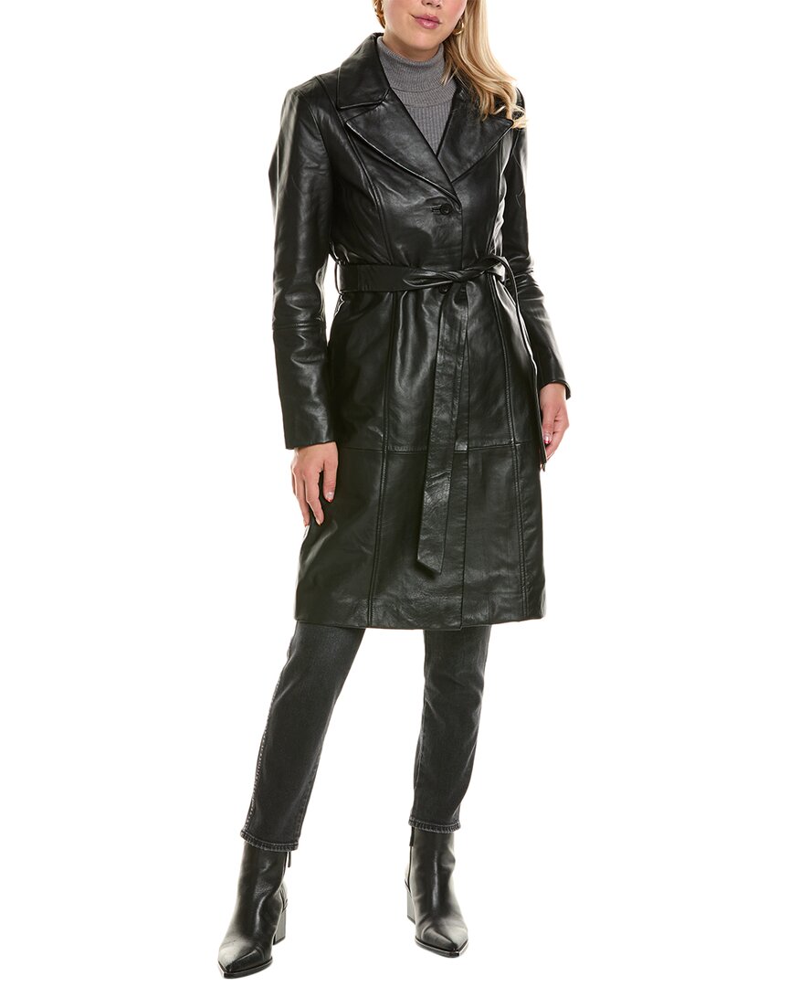 Leather Trench Coat