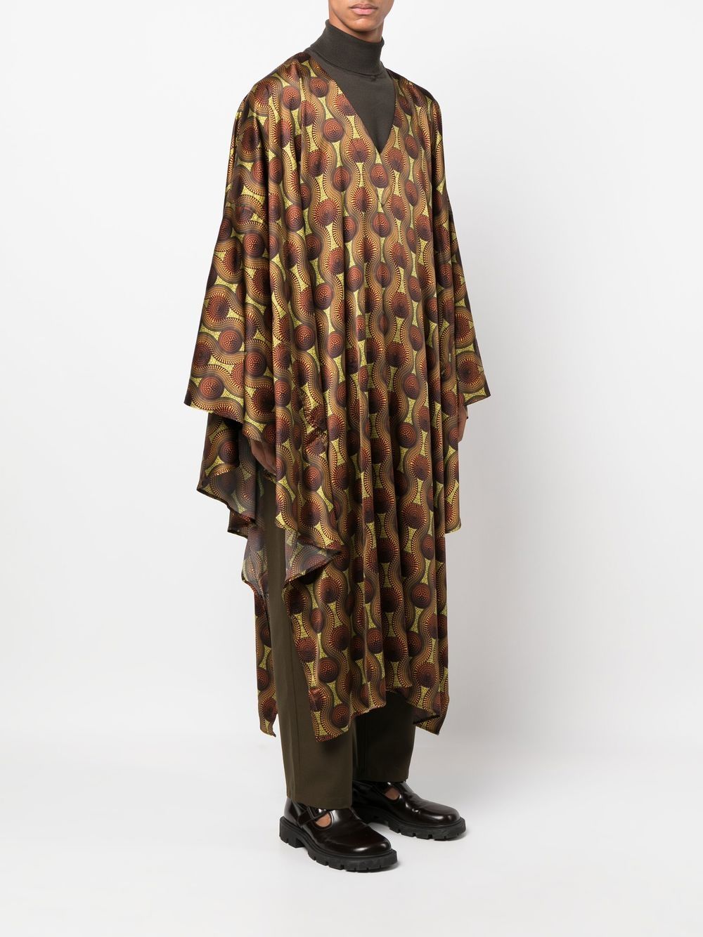 Kaftan en soie imprimé Ozwald Boateng