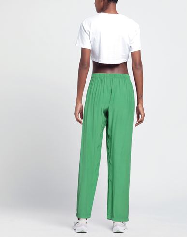 Woman Pants Green Size XS/S Rayon