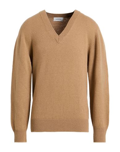 Man Sweater Camel Size 40 Merino Wool, Cashmere