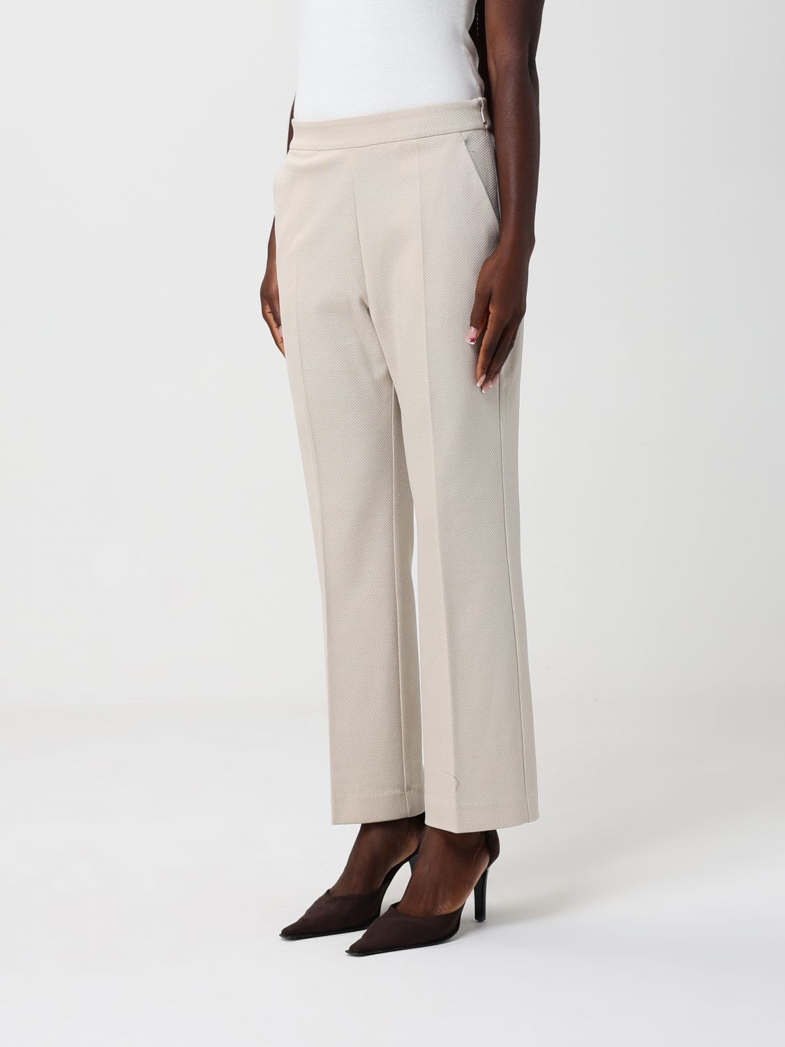 Pants Woman color Cream