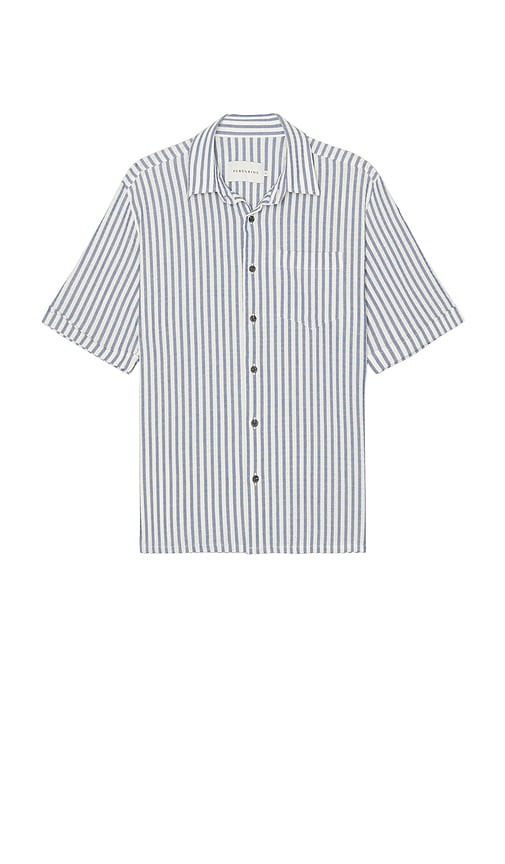 PEREGRINE Beach Shirt in Blue.  XL/1X. Also in