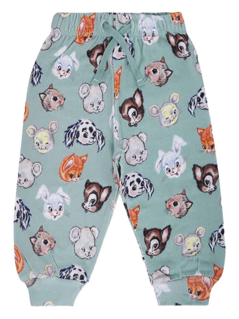 Simeon animal-print track pants - Green