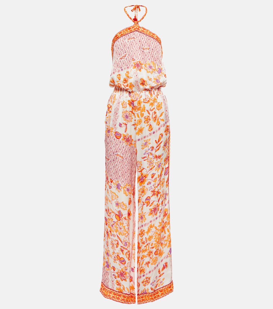 Isabelle printed halterneck jumpsuit
