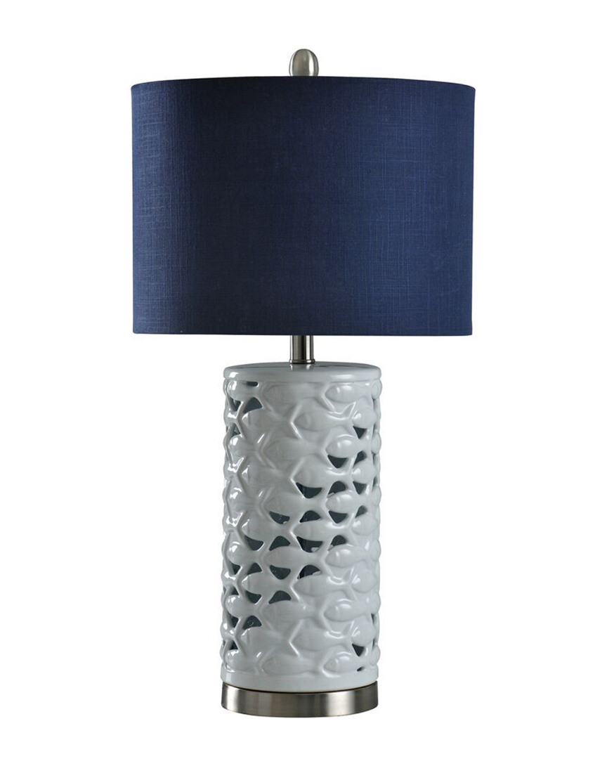 27in School of Fish Cylindrical Table Lamp