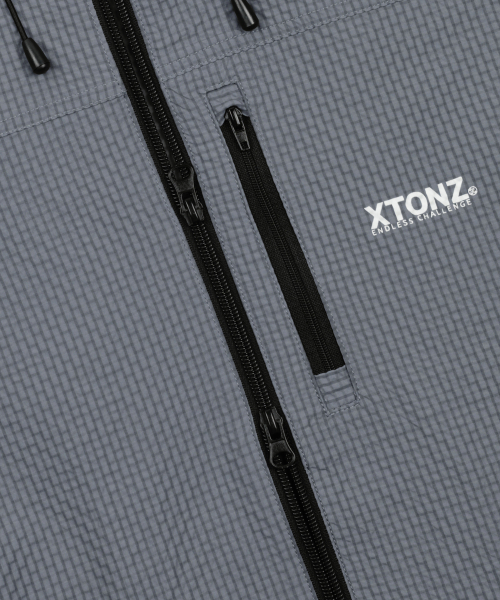 XJ132 Check Wrinkle Windbreaker
