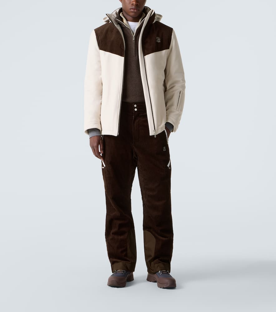 Cashmere and cotton-blend half-zip sweatshirt