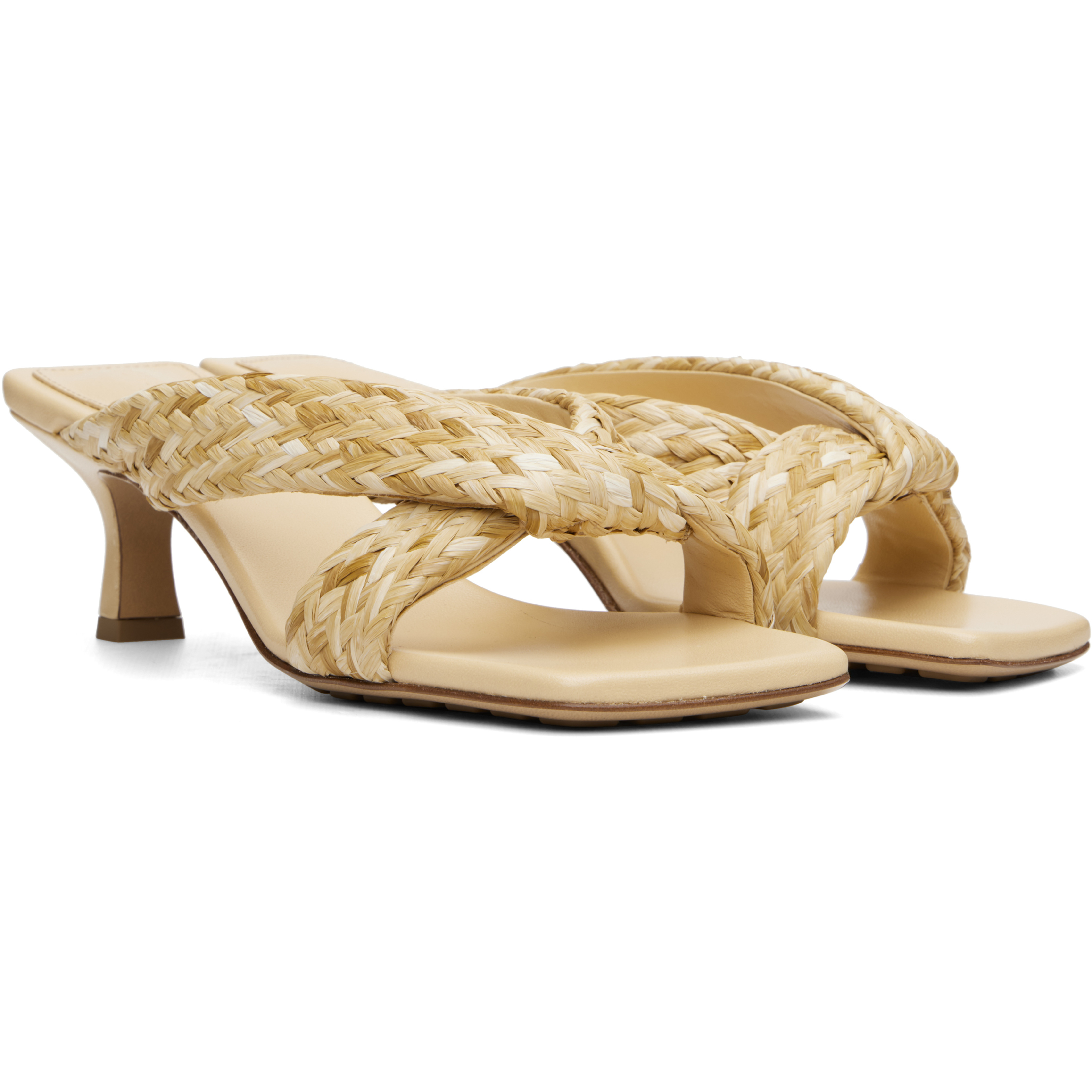 Beige Riva Heeled Sandals