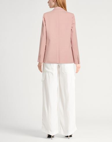 Woman Blazer Pink Size 2 Virgin Wool, Elastane