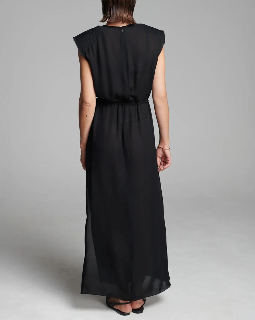 Long Silk Georgette Dress
