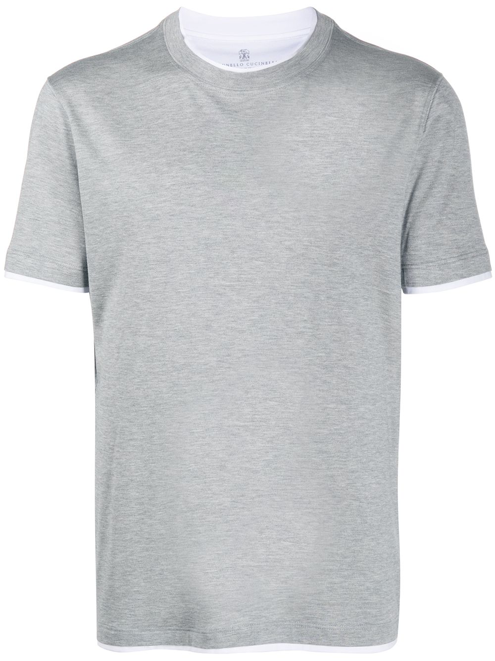 Layered-effect T-shirt - Grey