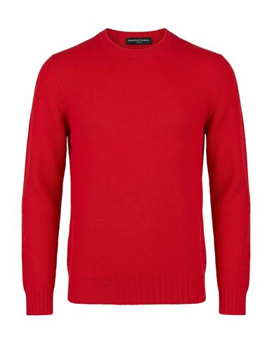 Man Sweater Red Size L Merino Wool