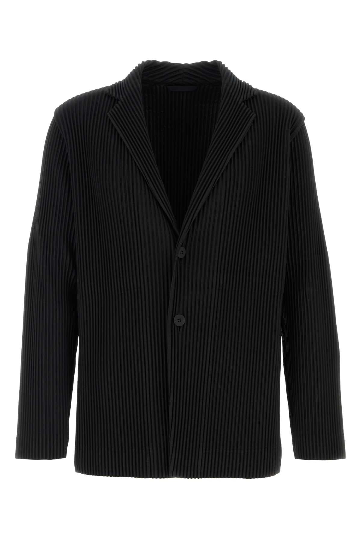 Pleats Blazer — Black
