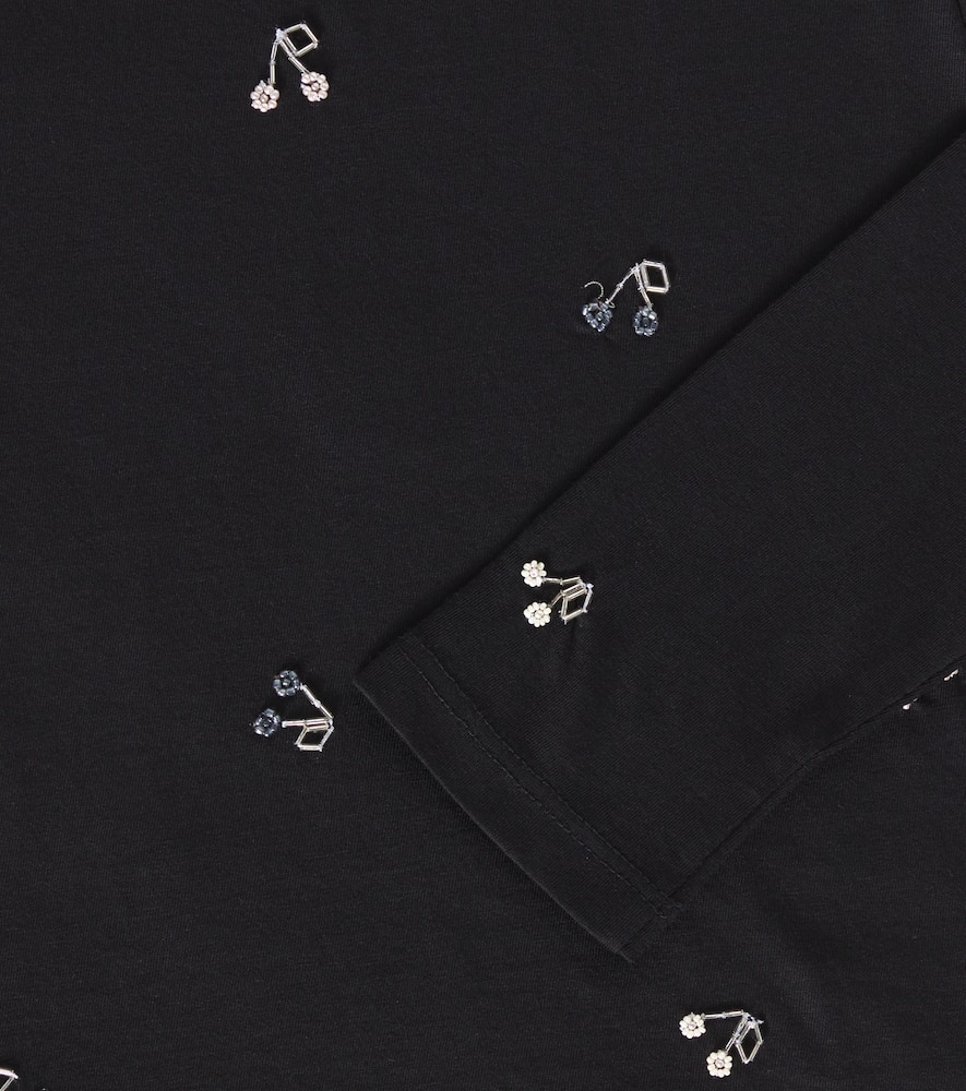 Bonpoint Tidjiane beaded cotton jersey T-shirt