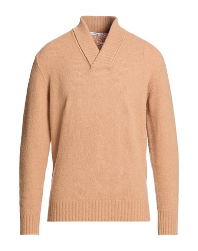 Man Sweater Camel Size 40 Wool, Polyamide, Cashmere, Elastane