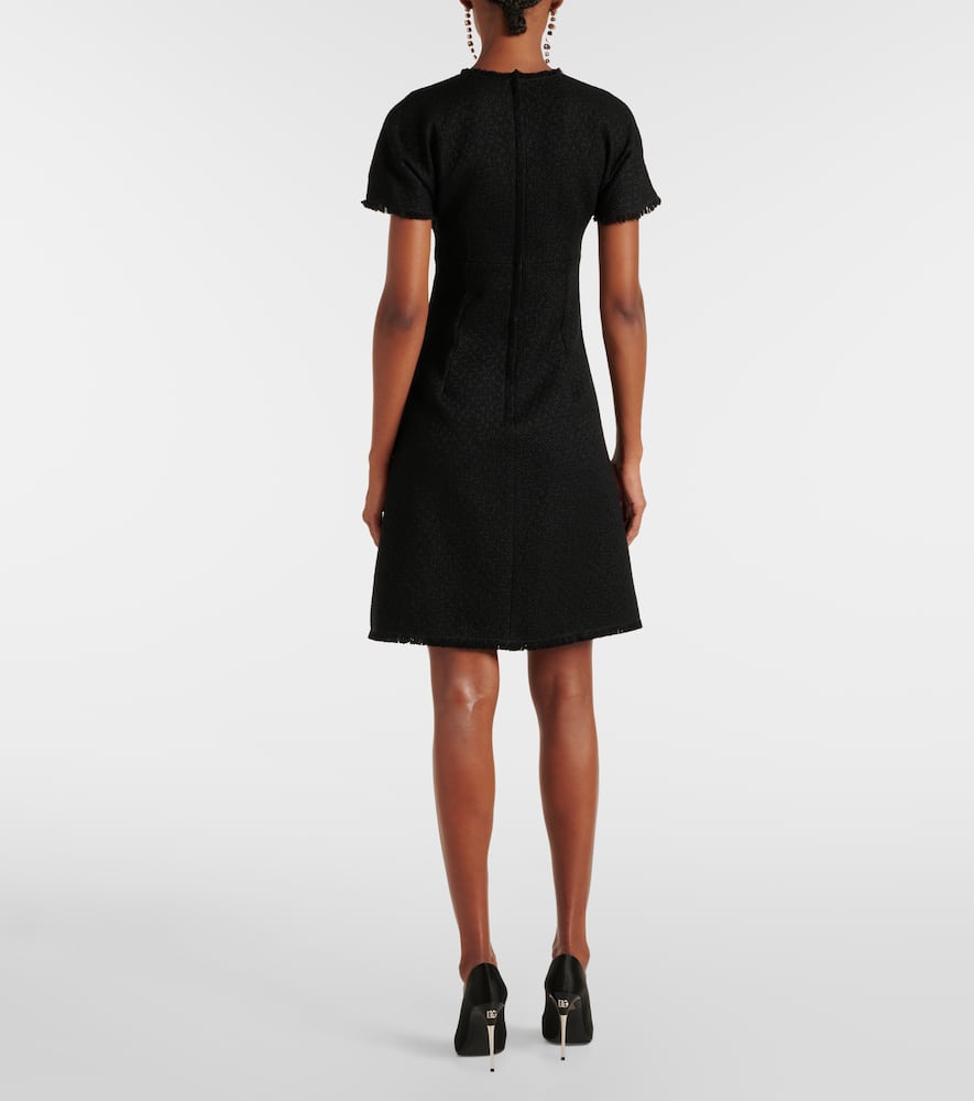 DG wool-blend tweed minidress