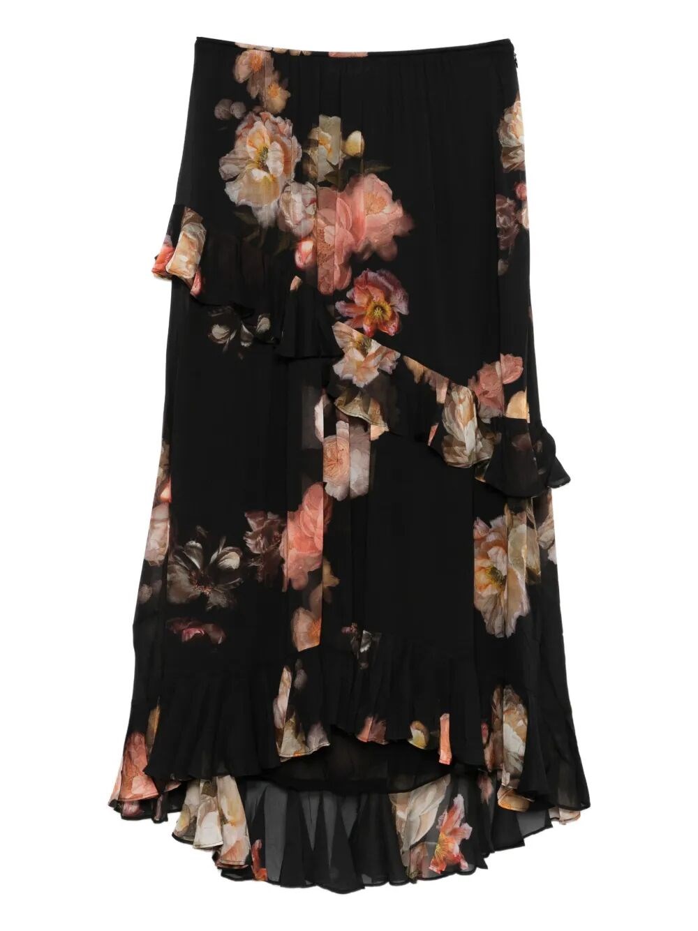Hypnotic Asymmetric Midi Skirt