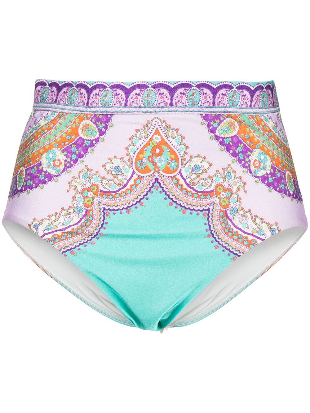 Lola high-waisted bikini bottoms - Green