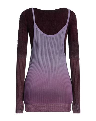 The Attico Woman Mini dress Plum Size 4 Polyamide, Mohair wool, Polyester, Wool