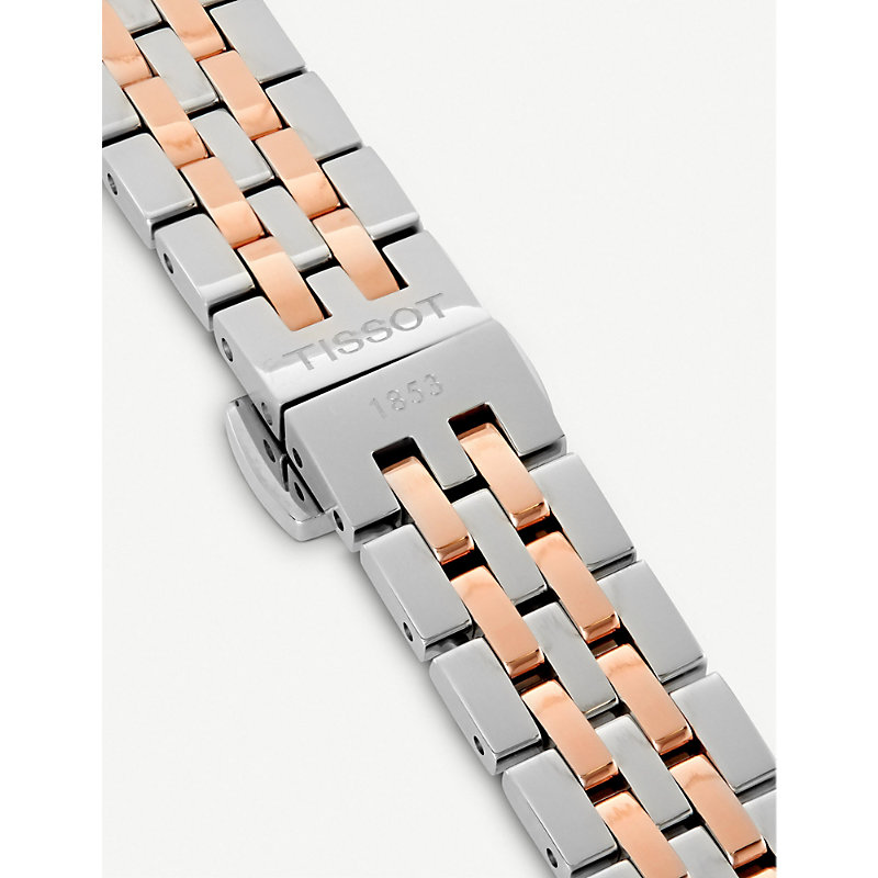 Mens Gold T41.1.183.16 Le Locle Diamond Bi-colour Watch