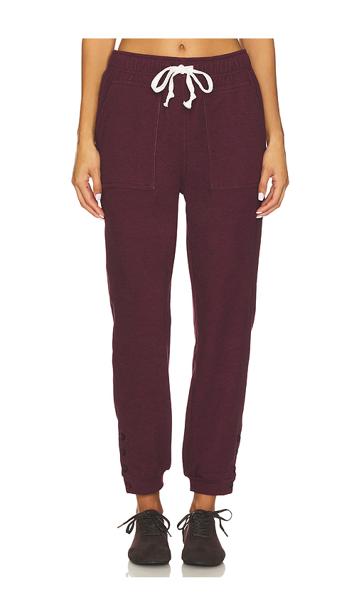 Bobi Button Jogger Pant in Port. XL also in L, M