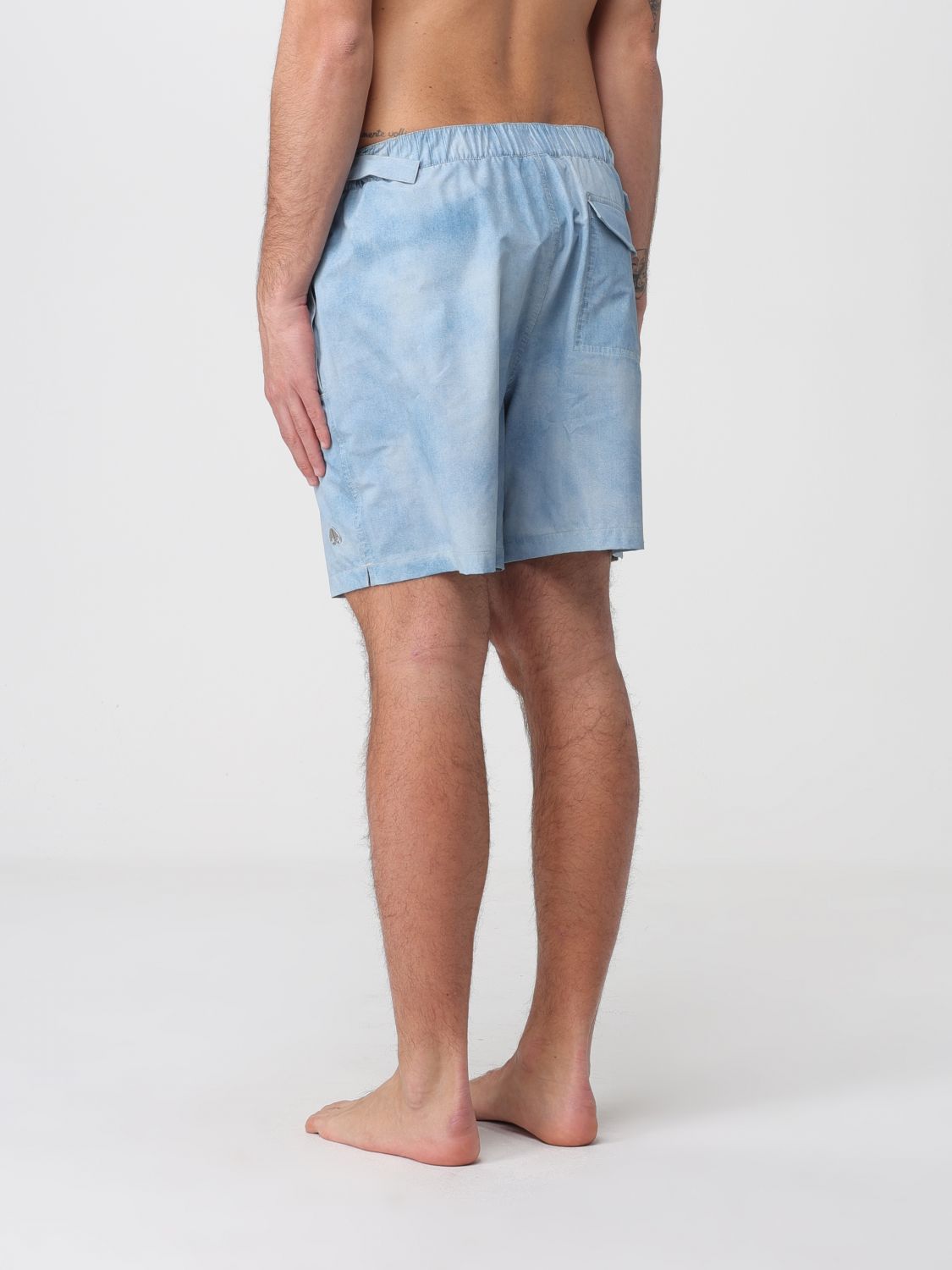 Swimsuit Men color Gnawed Blue