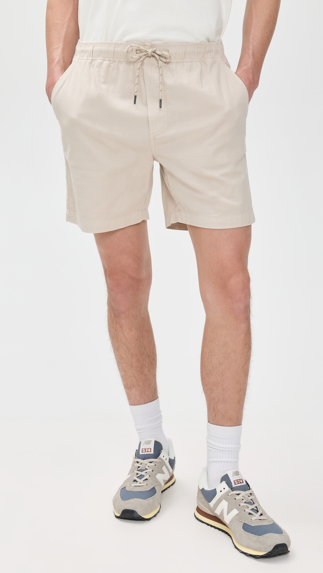 Faherty Essential Drawstring Shorts Stone