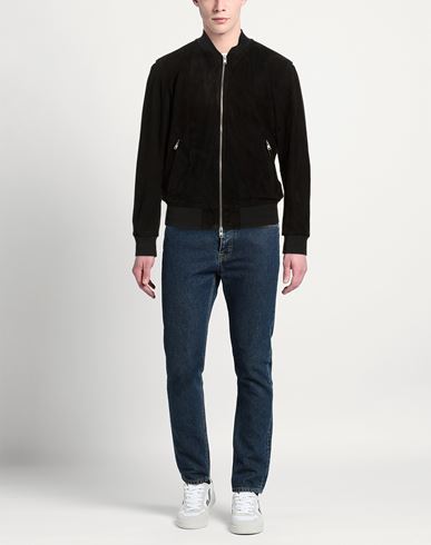 Man Jacket Black Size 46 Leather
