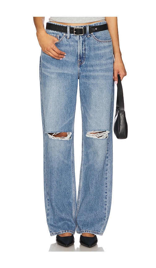 Good American Good 90's Relaxed Jeans in Blue. -  6 also in 0, 10, 12, 16, 18, 2, 20, 22, 24