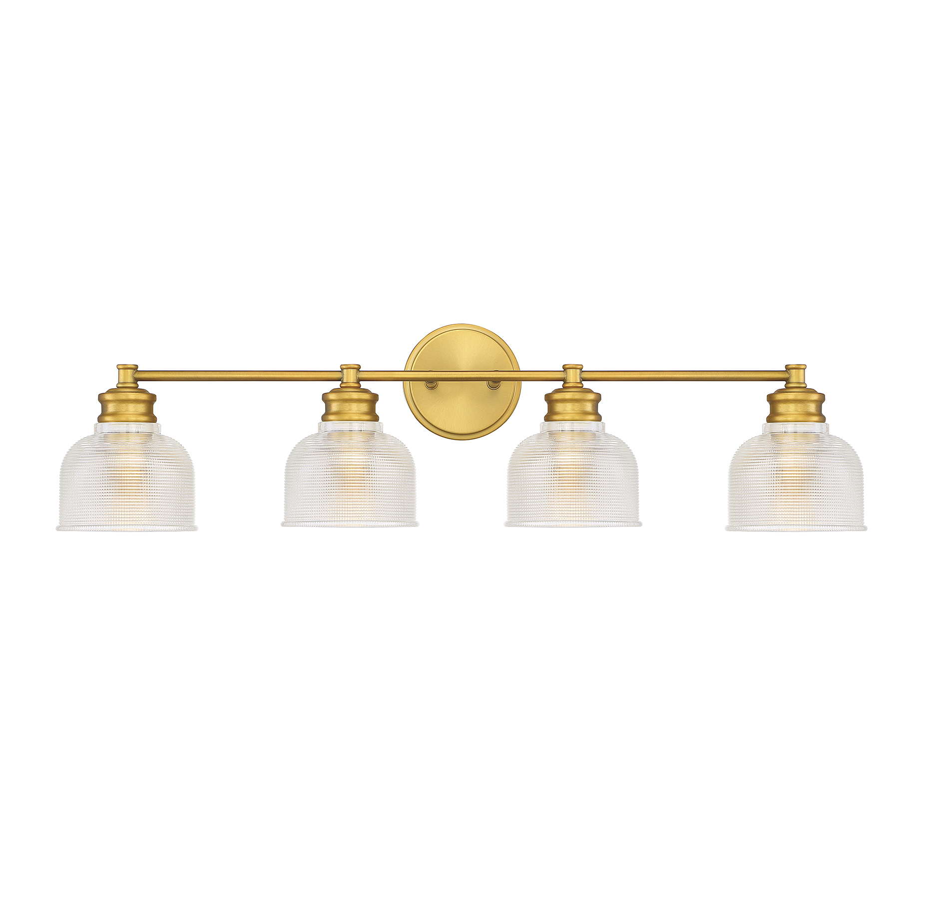 Trade Winds Lighting 4-Light Bathroom Vanity Light In Natural Brass - TW100041-NB