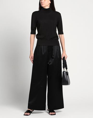 Woman Turtleneck Black Size 2 Virgin Wool