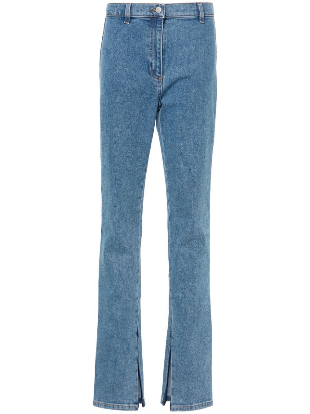 High-rise slim-fit jeans - Blue