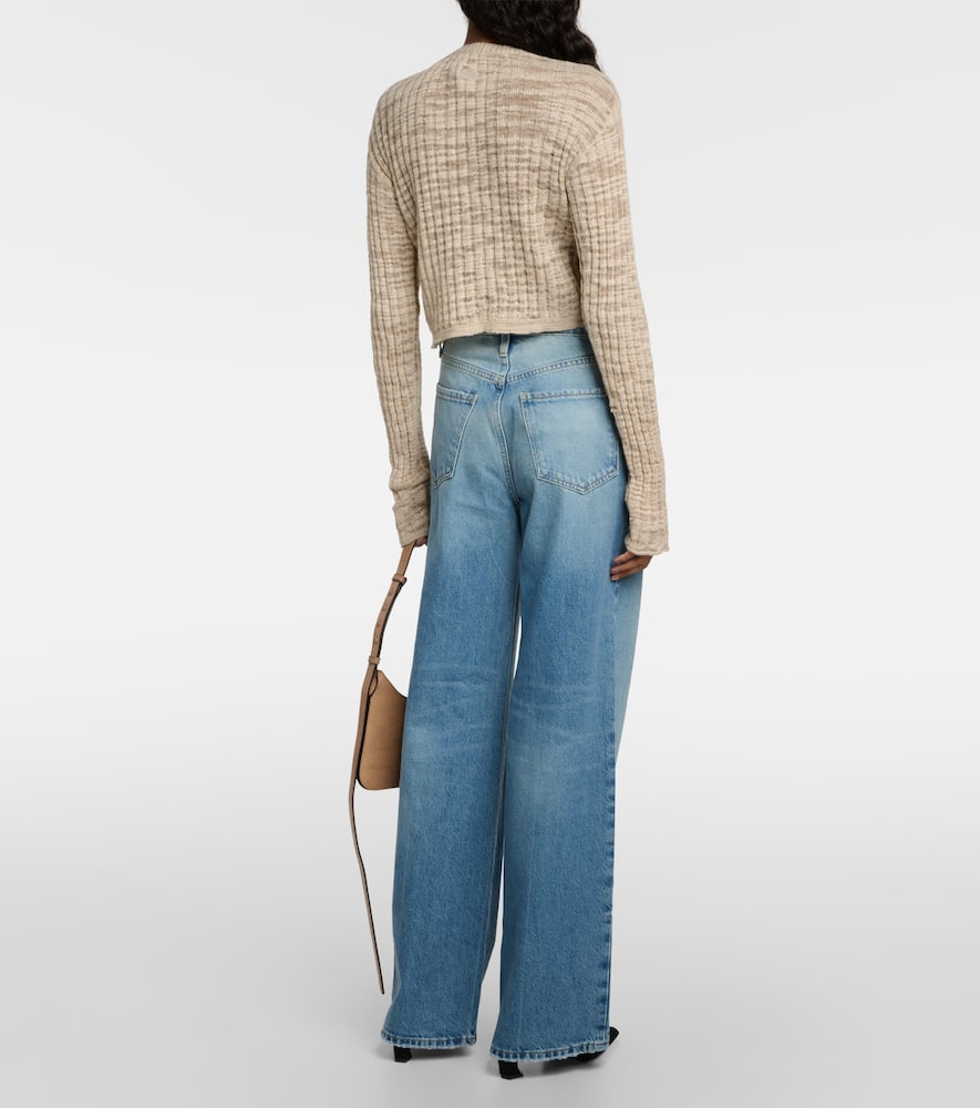 Frame Le Jane high-rise wide-leg jeans