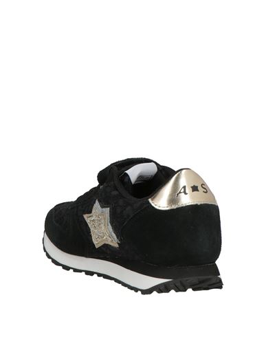 Kid Girl Sneakers Black Size 2Y Leather, Textile fibers, Synthetic material