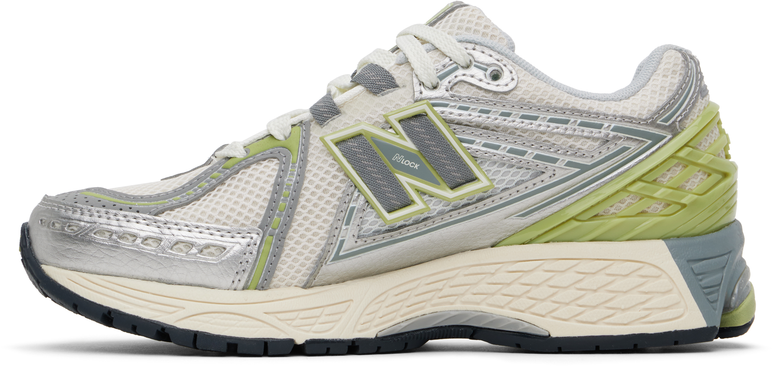 New Balance Off-White & Green 1906R Sneakers
