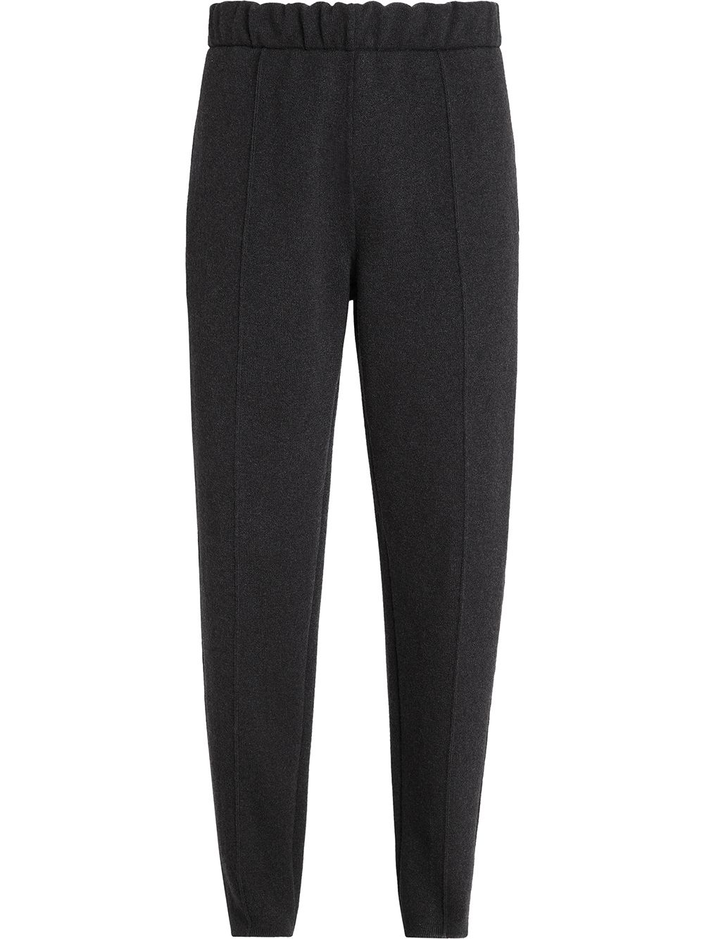 Elasticated cashmere-blend trousers - Grey
