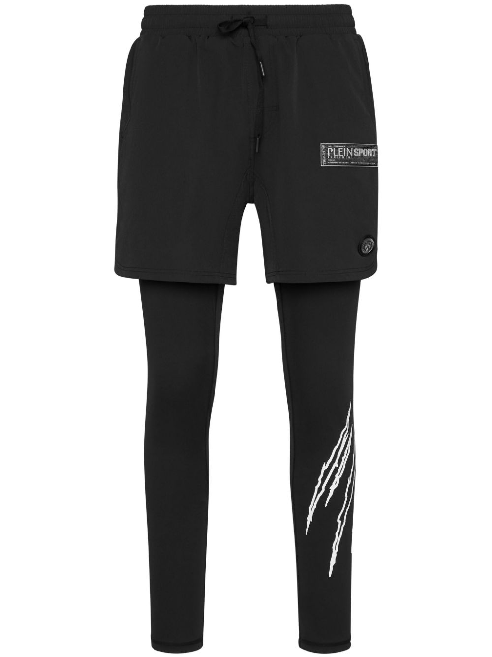 Logo-print leggings - Black