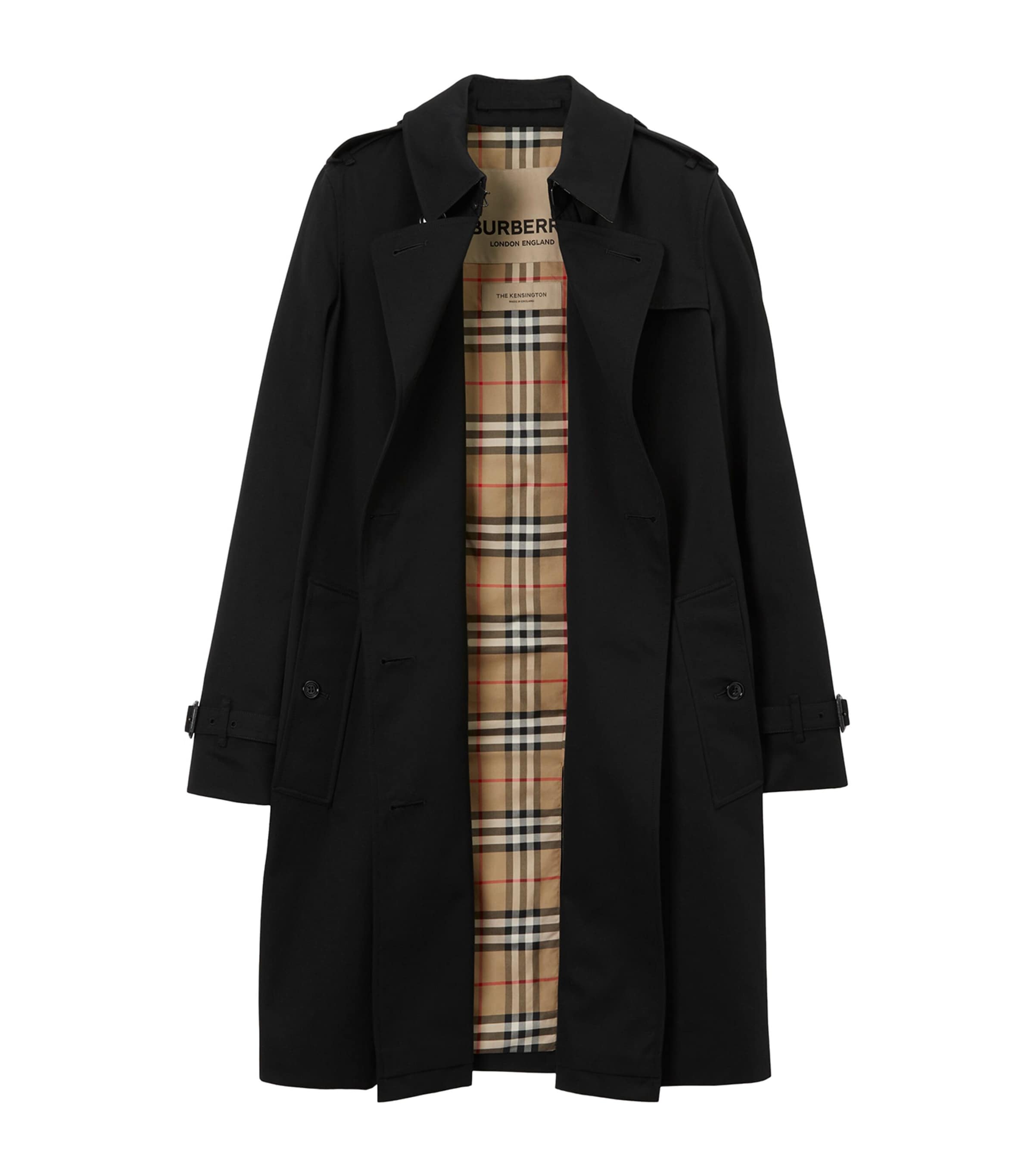 Gabardine Kensington Mid-Length Trench Coat