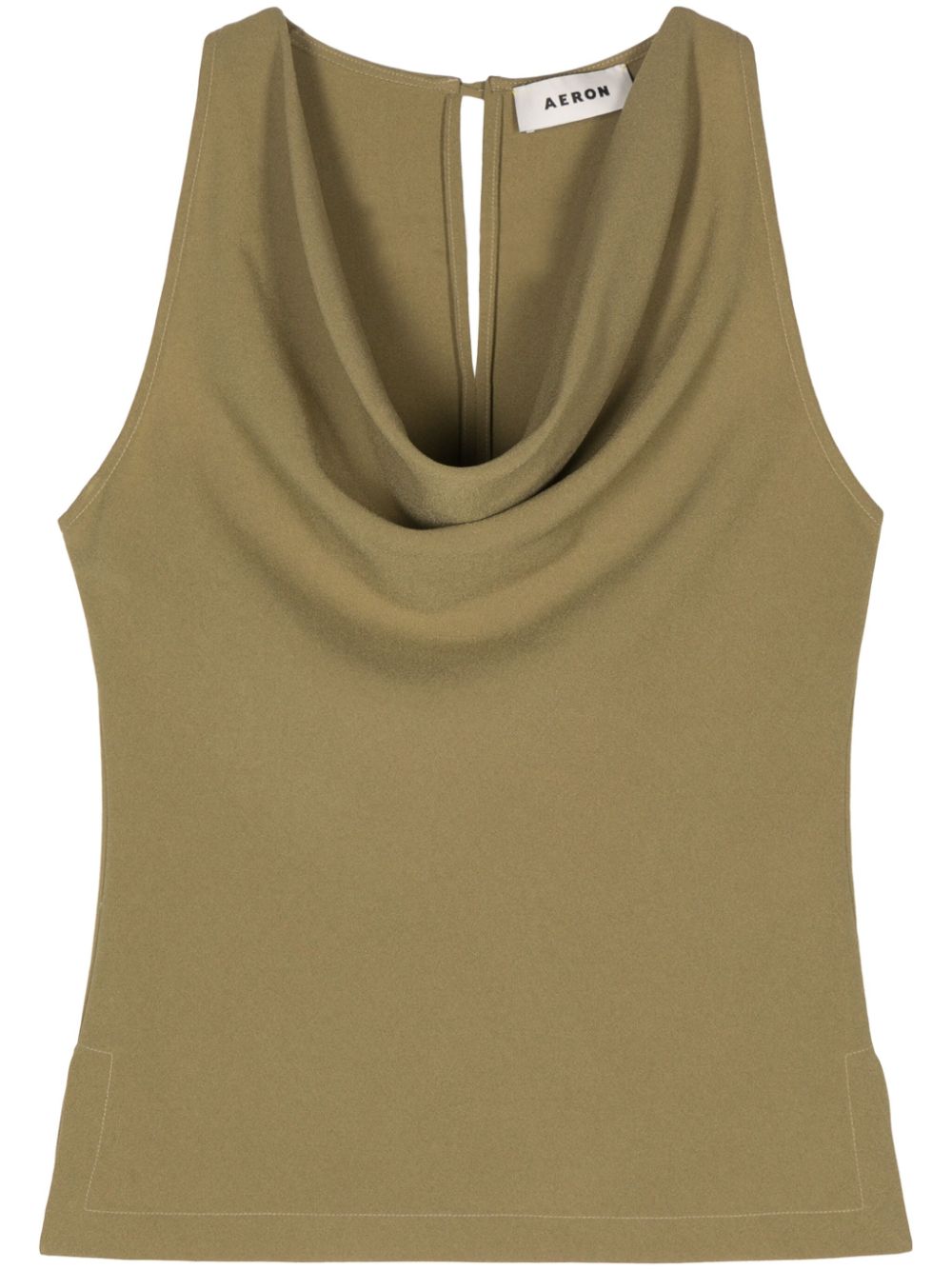 Yael cowl-neck top - Green