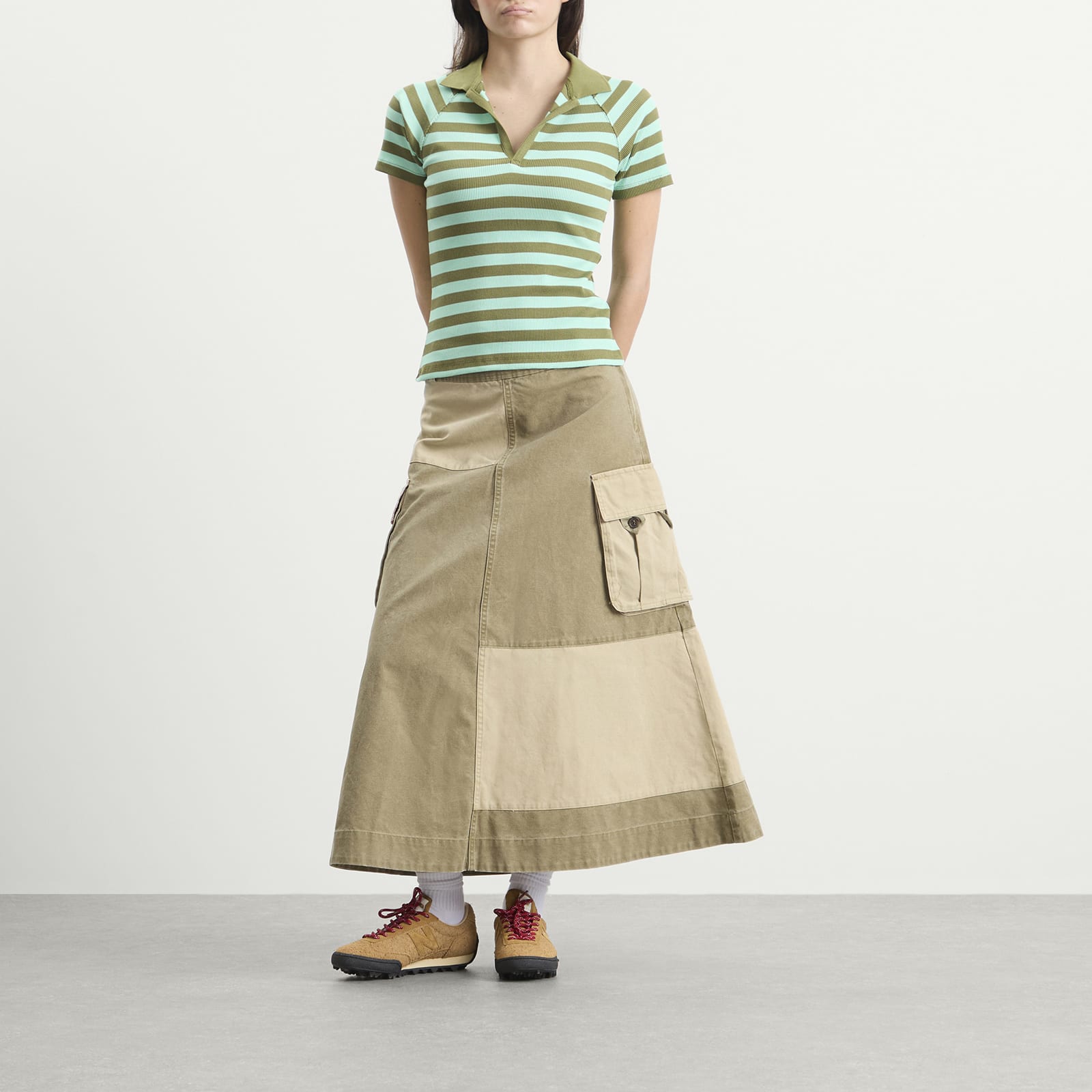 Women's Delphi Polo Top in Green