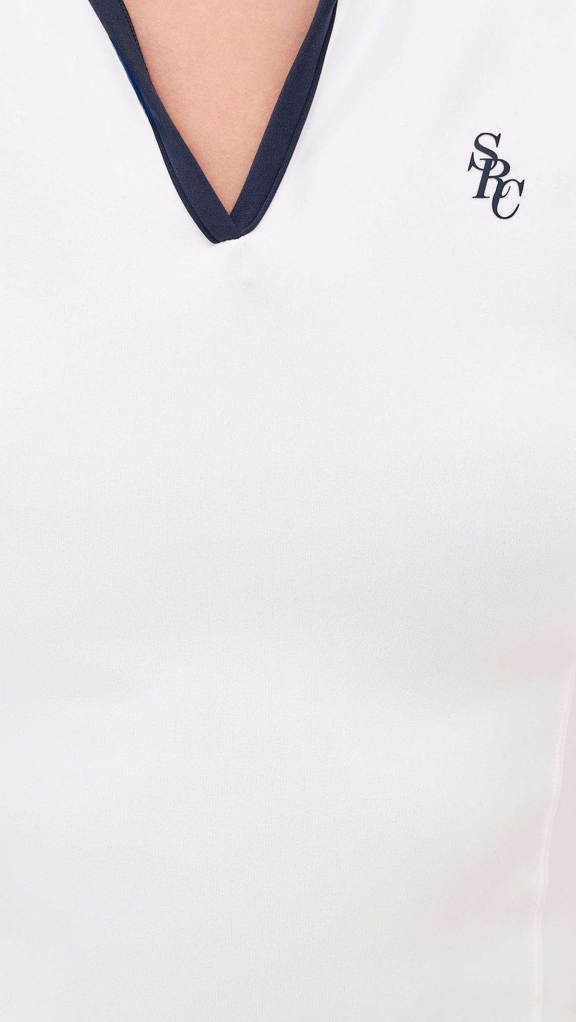 SRC Sports Polo Vest White/Dark Navy