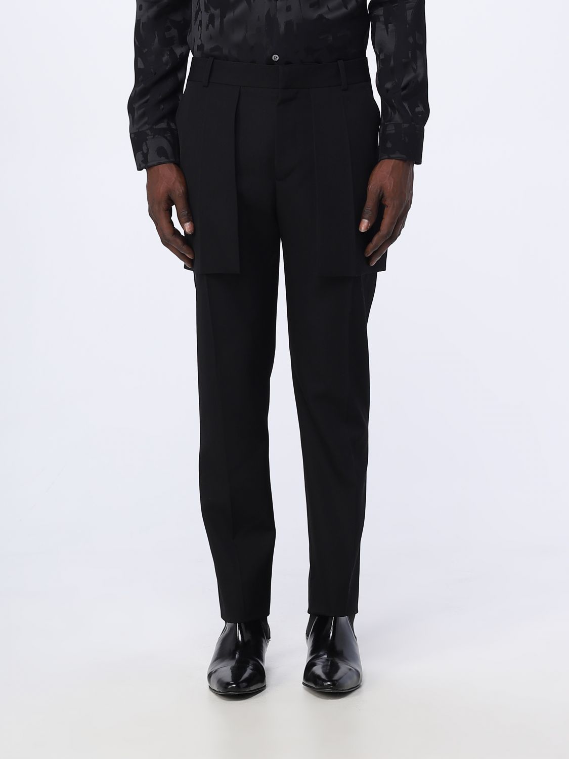 Pants Men color Black