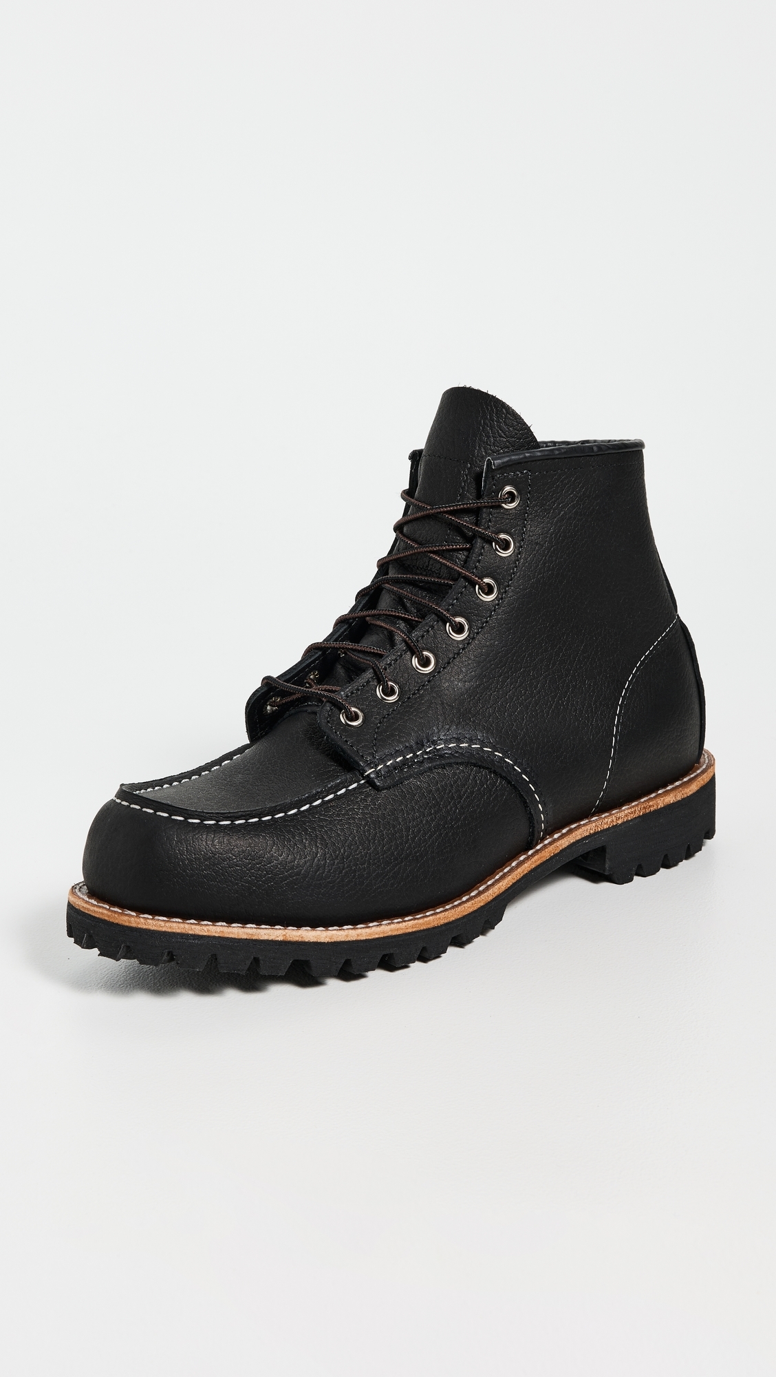 Roughneck Oil Slick Leather Boots Black Oil Slick